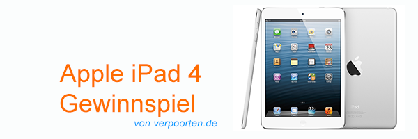 Apple iPad 4 Gerwinnspiel verpoorten header